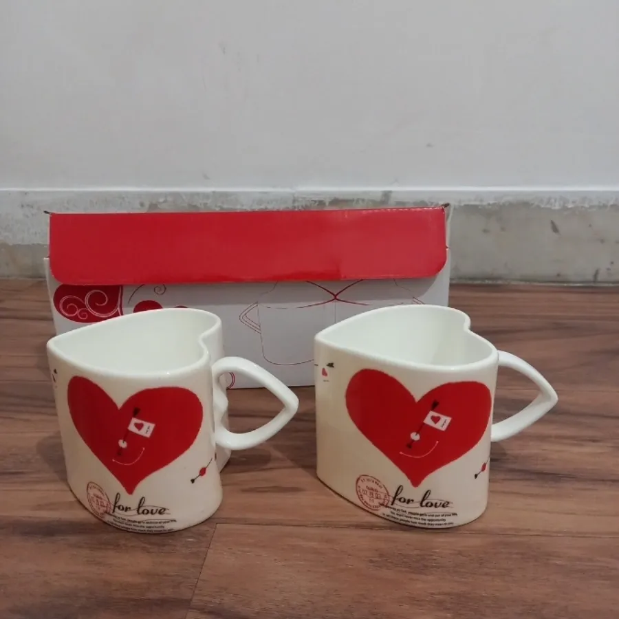 ماگ دونفره طرح قلب