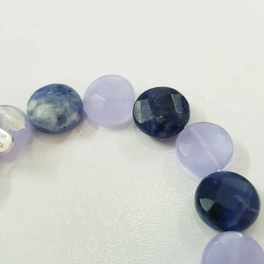 دستبند لاجورد عقیق سوسنی