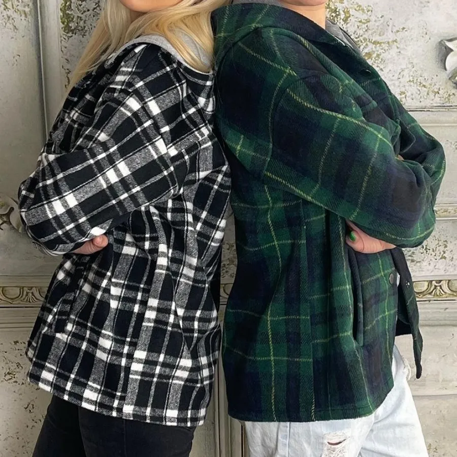 کت پارچه پشمی کلاه دار