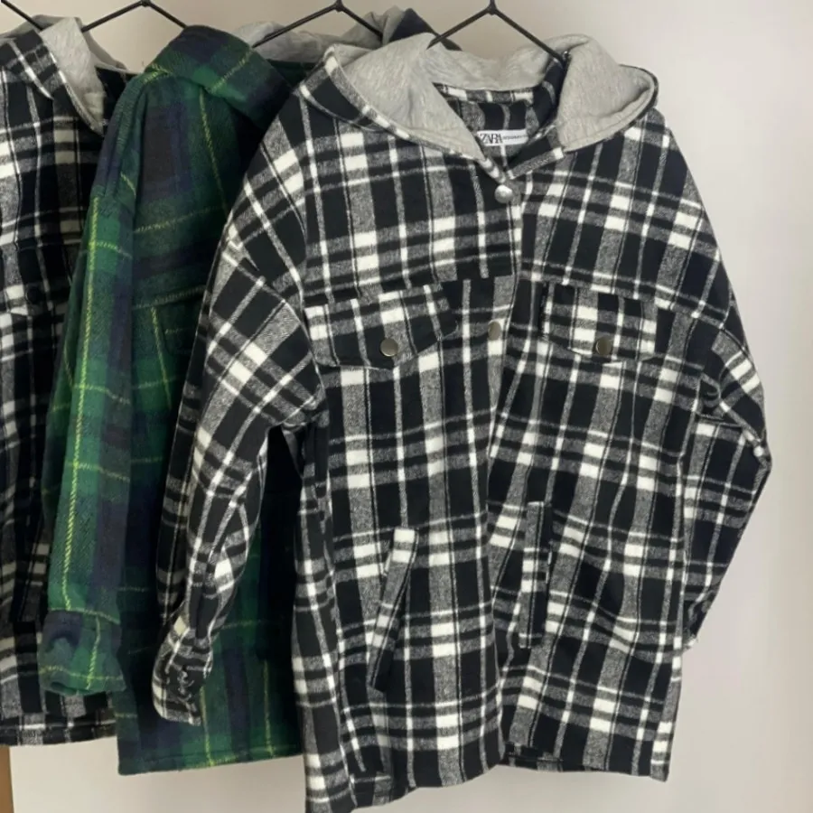 کت پارچه پشمی کلاه دار