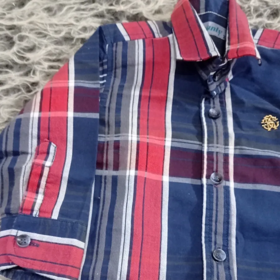 پیراهن چهارخونه بچگونه