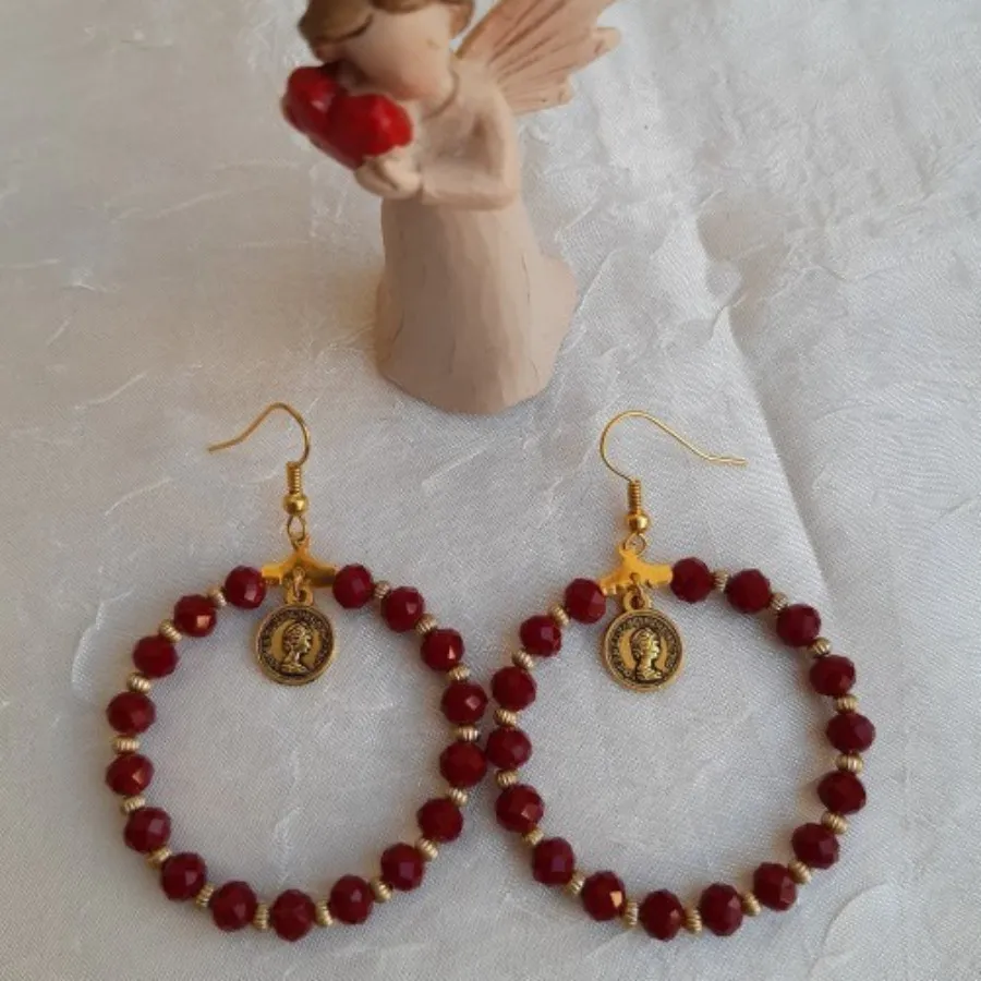 گوشواره  آویز دار سکه