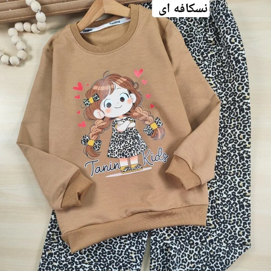 بلوز و شلوار پاپیون پلنگی