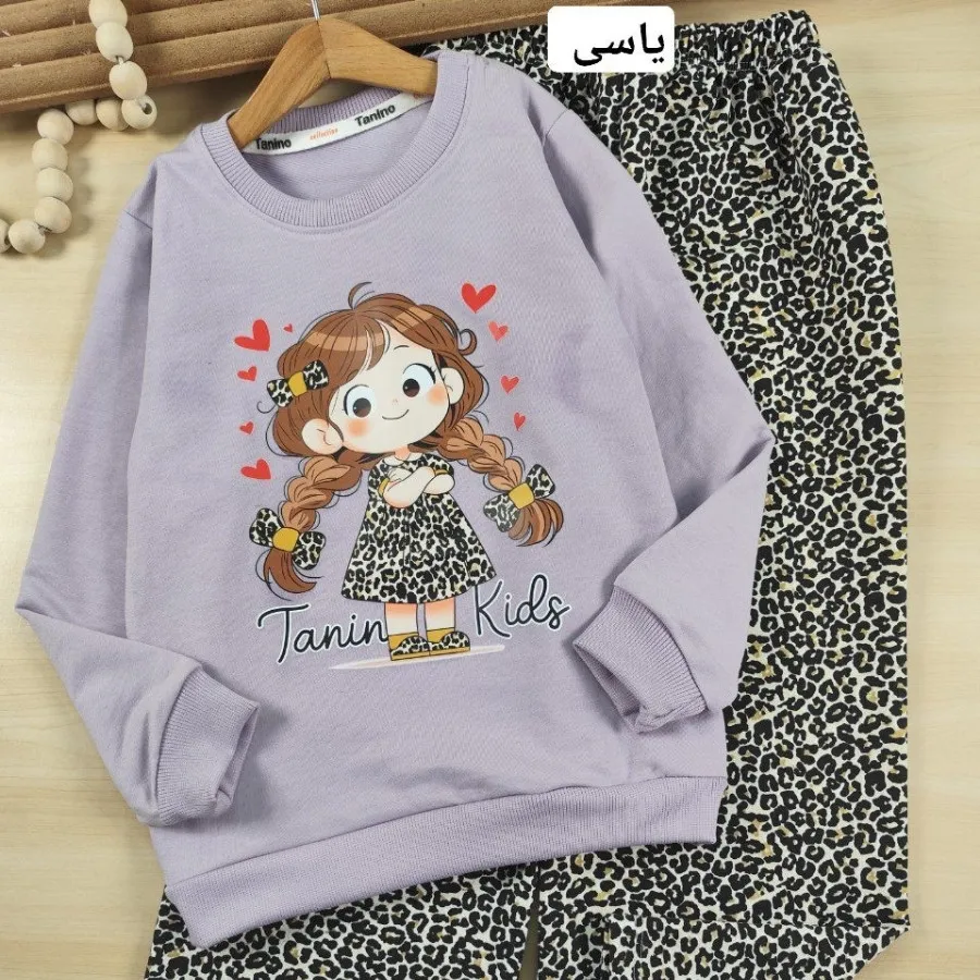 بلوز و شلوار پاپیون پلنگی