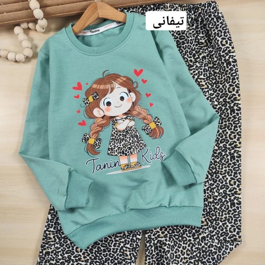 بلوز و شلوار پاپیون پلنگی