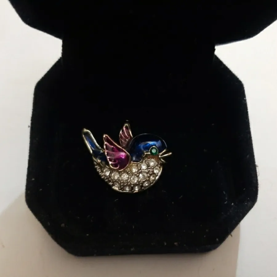 سنجاق سینه طرح پرنده