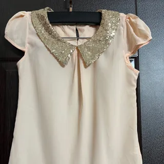 شومیز کره ای یقه طلایی نو