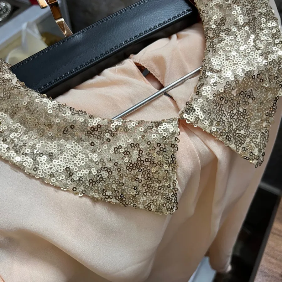 شومیز کره ای یقه طلایی نو