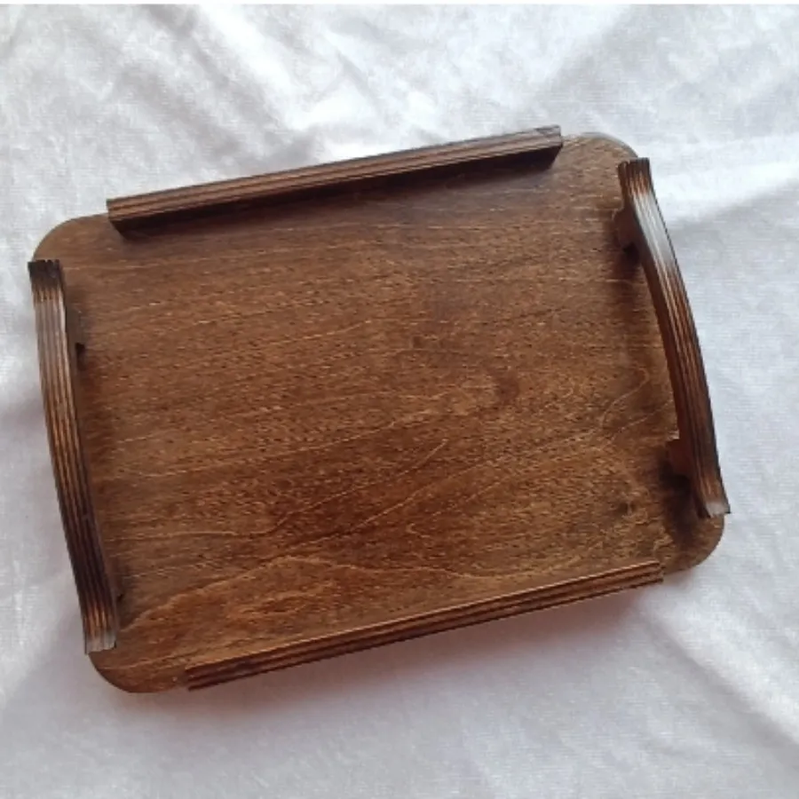 سینی پذیرای چوبی طرح ریما