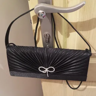 کیف مجلسی مشکی نگین دار