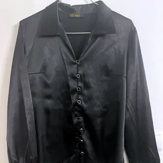 شومیز ساتن مشکی