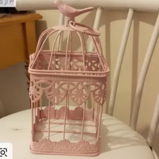 قفس دکوری و شمعدان پرنده