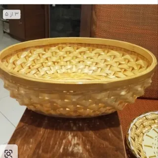 سبد چوبی نان و سبزی