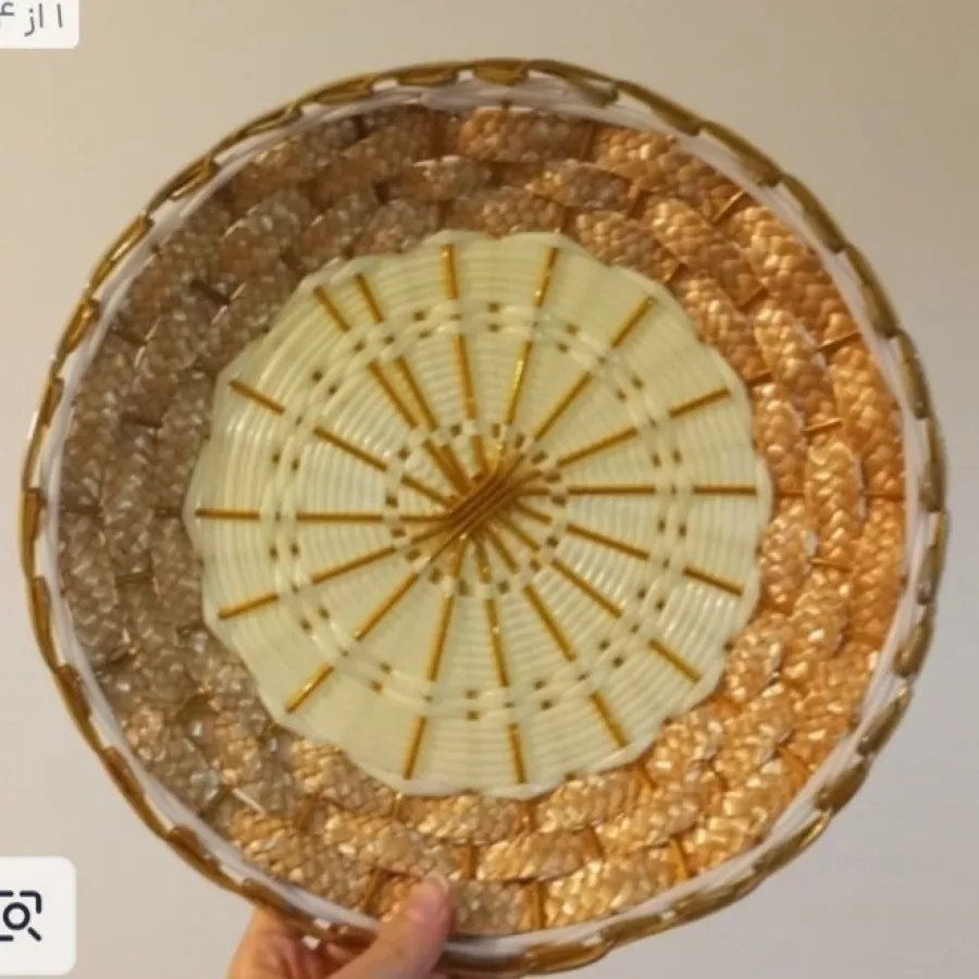 سبد حصیری پذیرایی