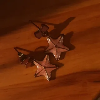 گوشواره ستاره و پاپیون