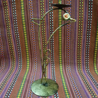 شمعدان فلزی طرح دلفین