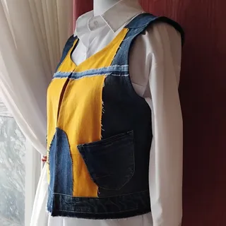 جلیقه جین فانتزی کد 101