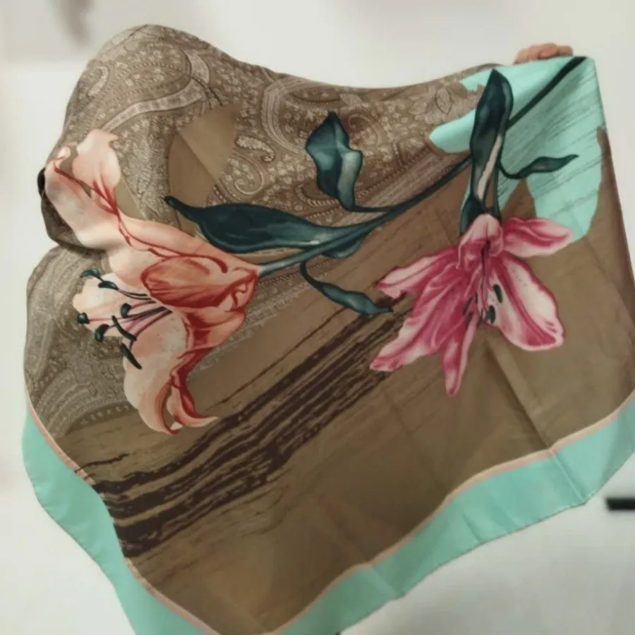 روسری نخ ساتن مجلسی