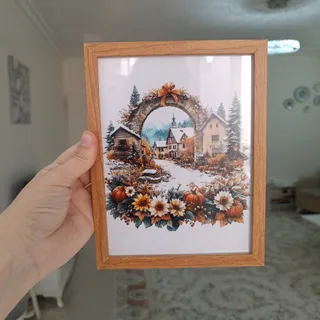 تابلو پاییزه زمستونی