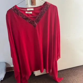 بلوز/شومیز قرمز یلدایی