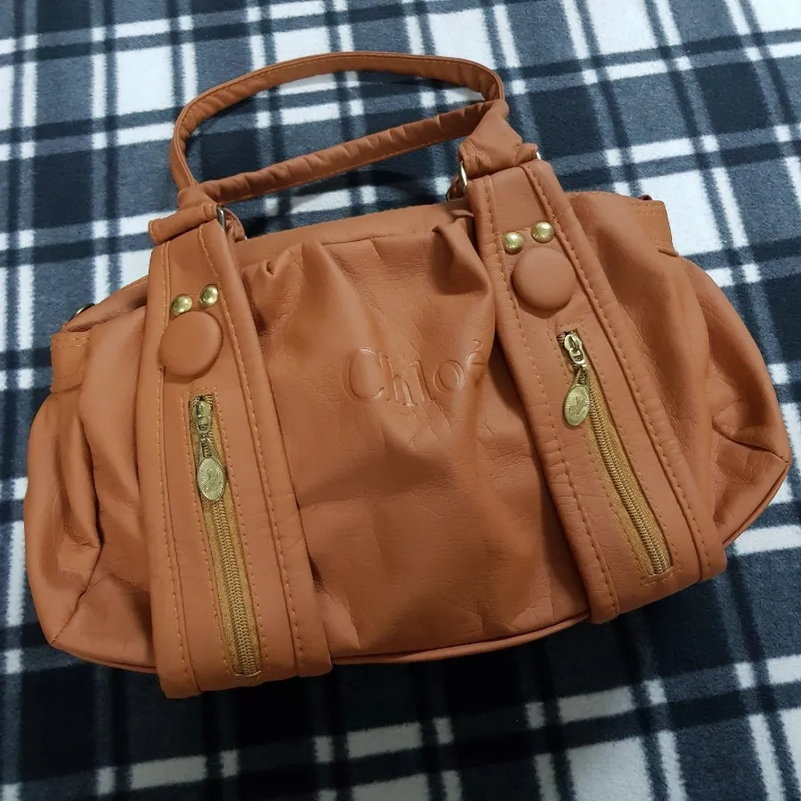 کیف دستی(رنگ عسلی)