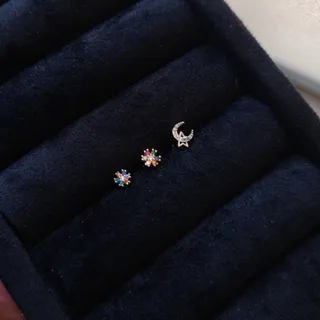 پیرسینگ رنگی استیل