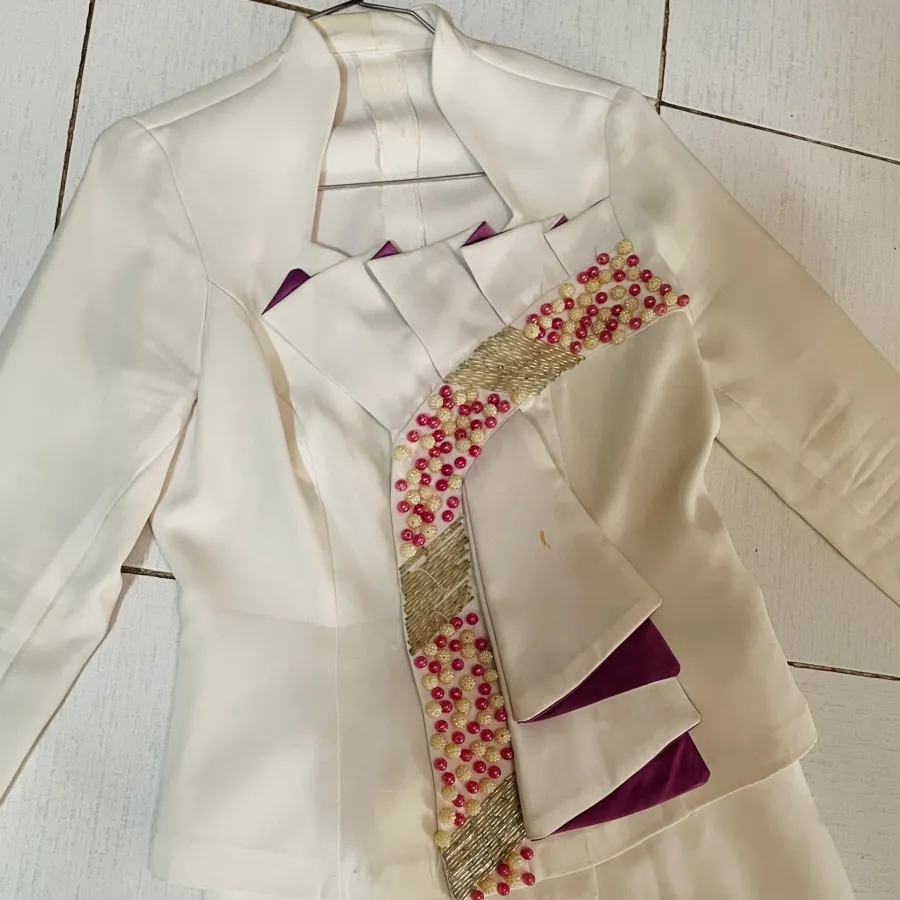 کت و دامن جواهر دوزی