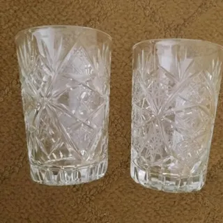 2 لیوان کریستال