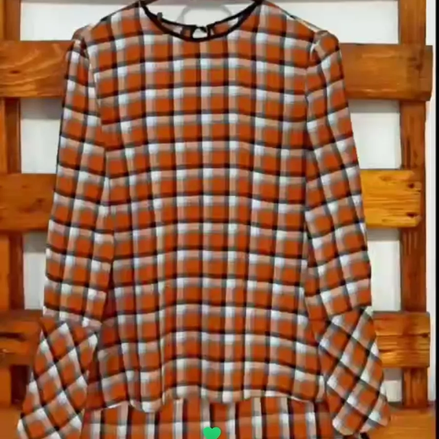 شومیز نخی قهوه ای