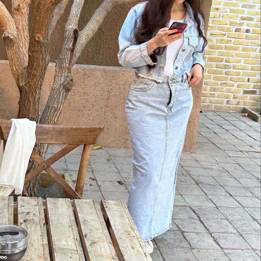 ست کت و دامن جین