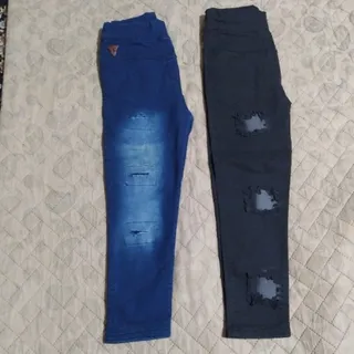 شلوار لی زغالی و لی