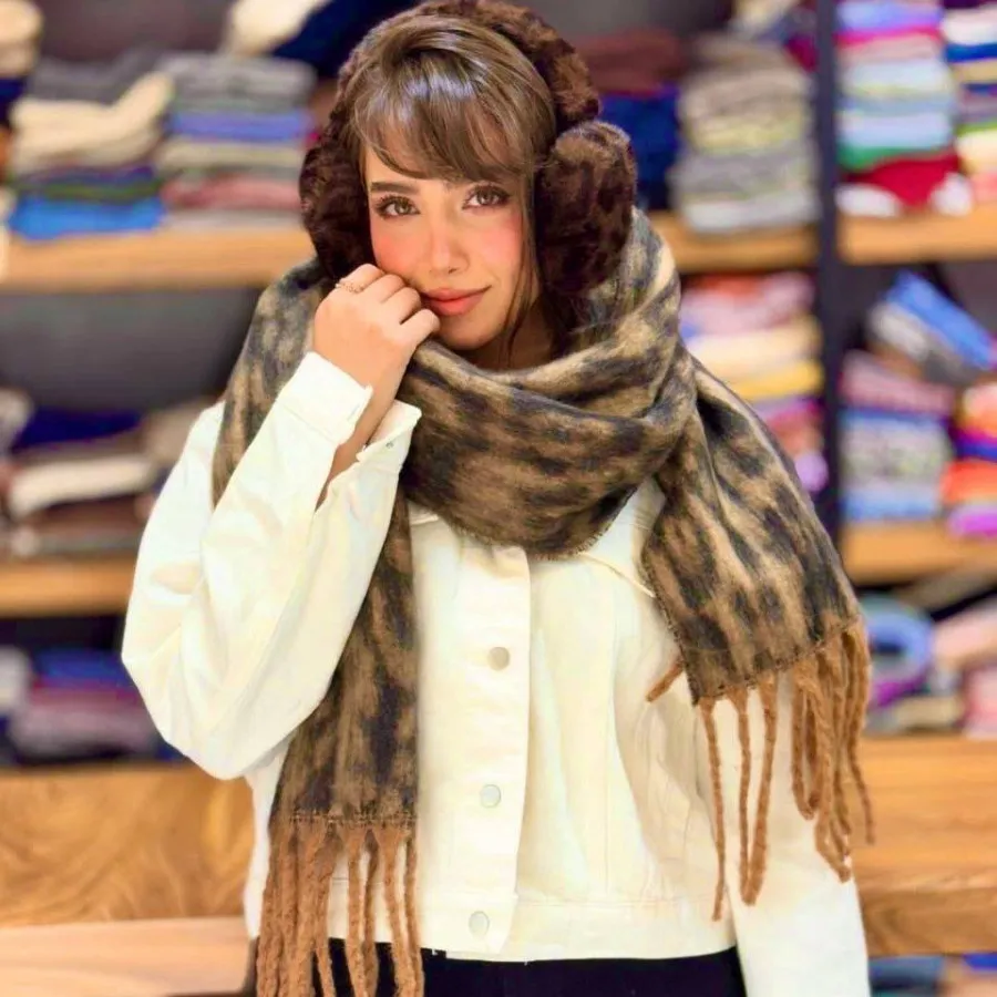 شال پلنگی موهر وارداتی