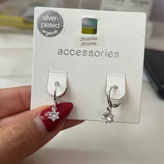 گوشواره آبکاری نقره