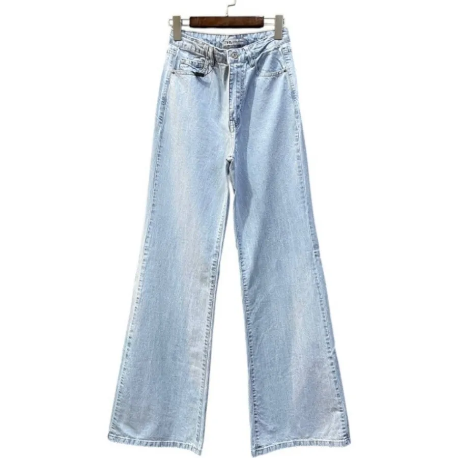 شلوار جین زنانه نیم بگ