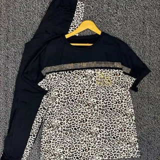 تیشرت وشلوار پلنگی