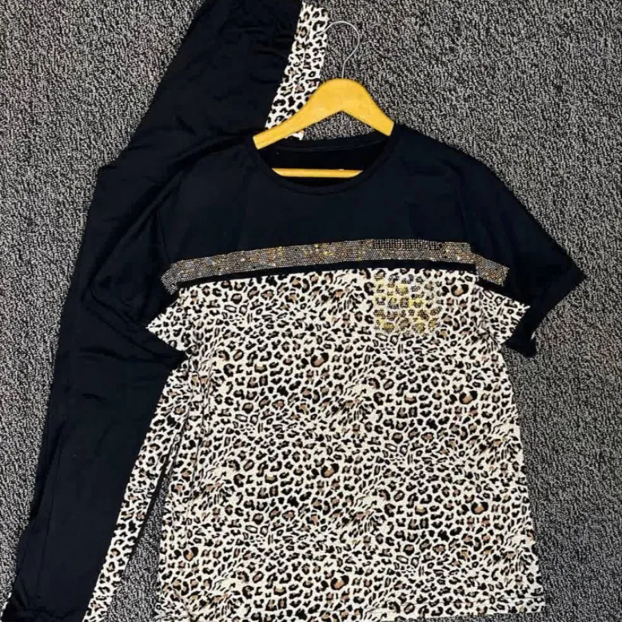 تیشرت وشلوار پلنگی