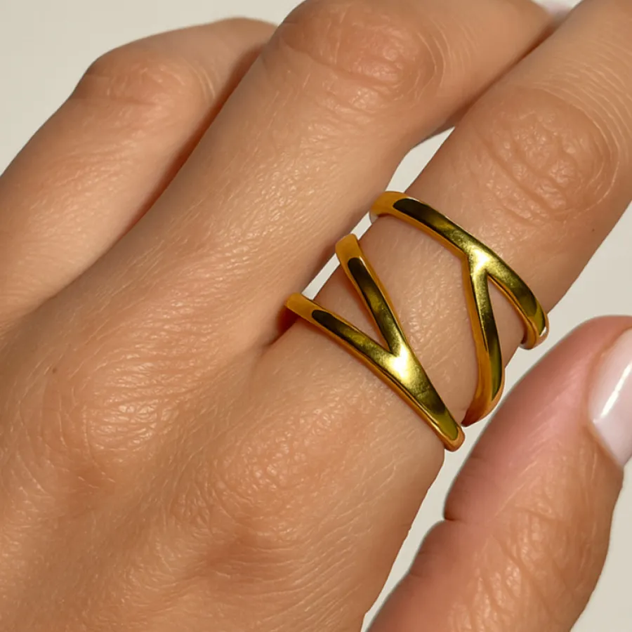 انگشترهای استیل رنگ ثابت