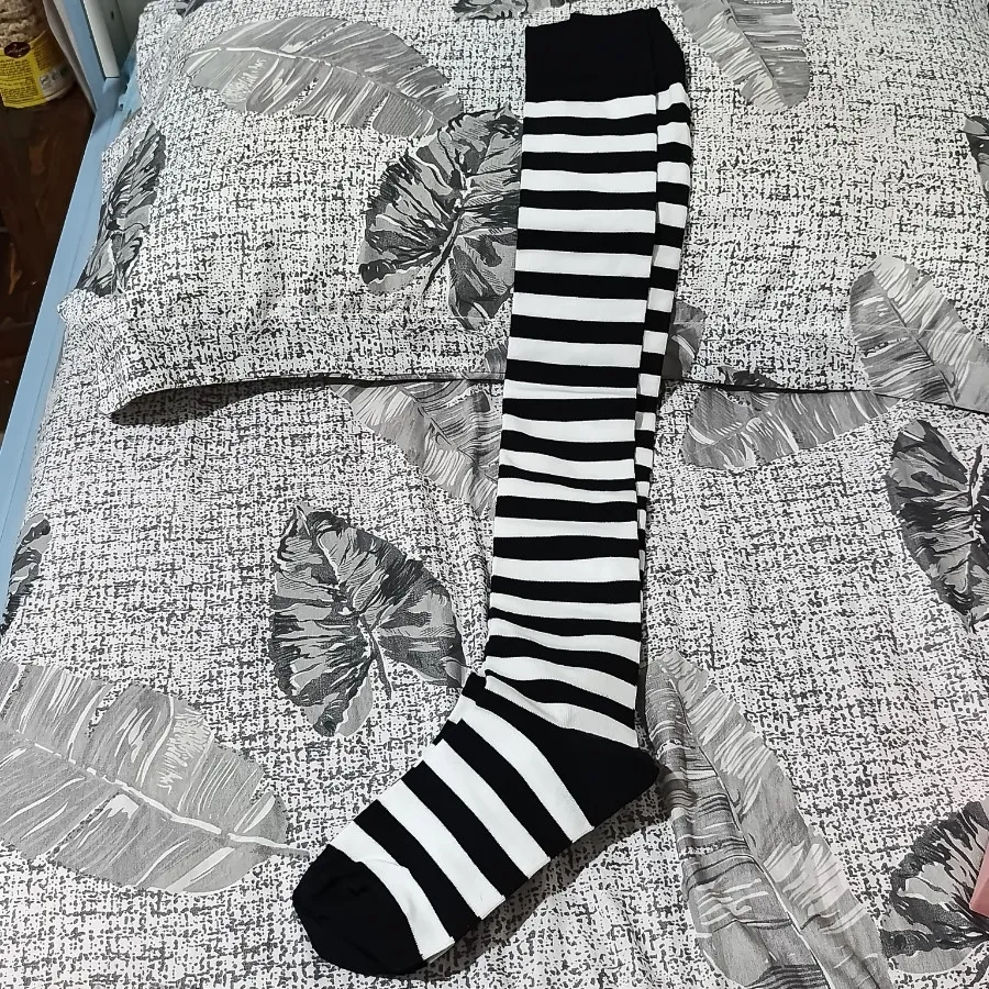 جوراب راه راه ساق بلند