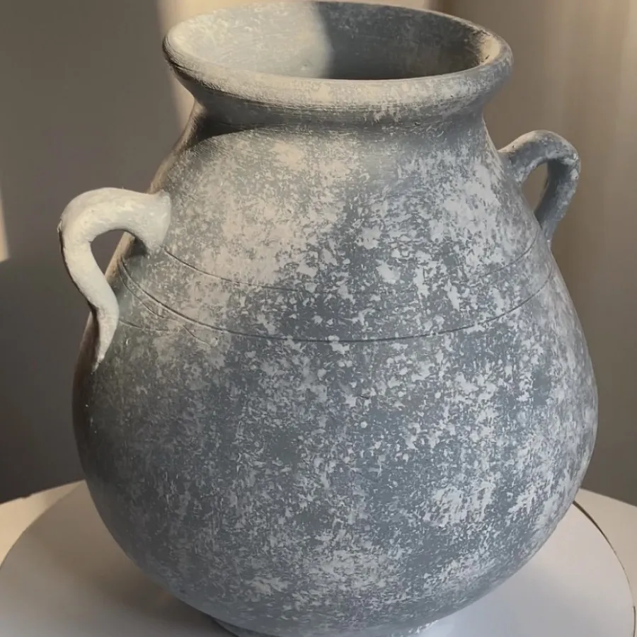 گلدان پتینه سفالی