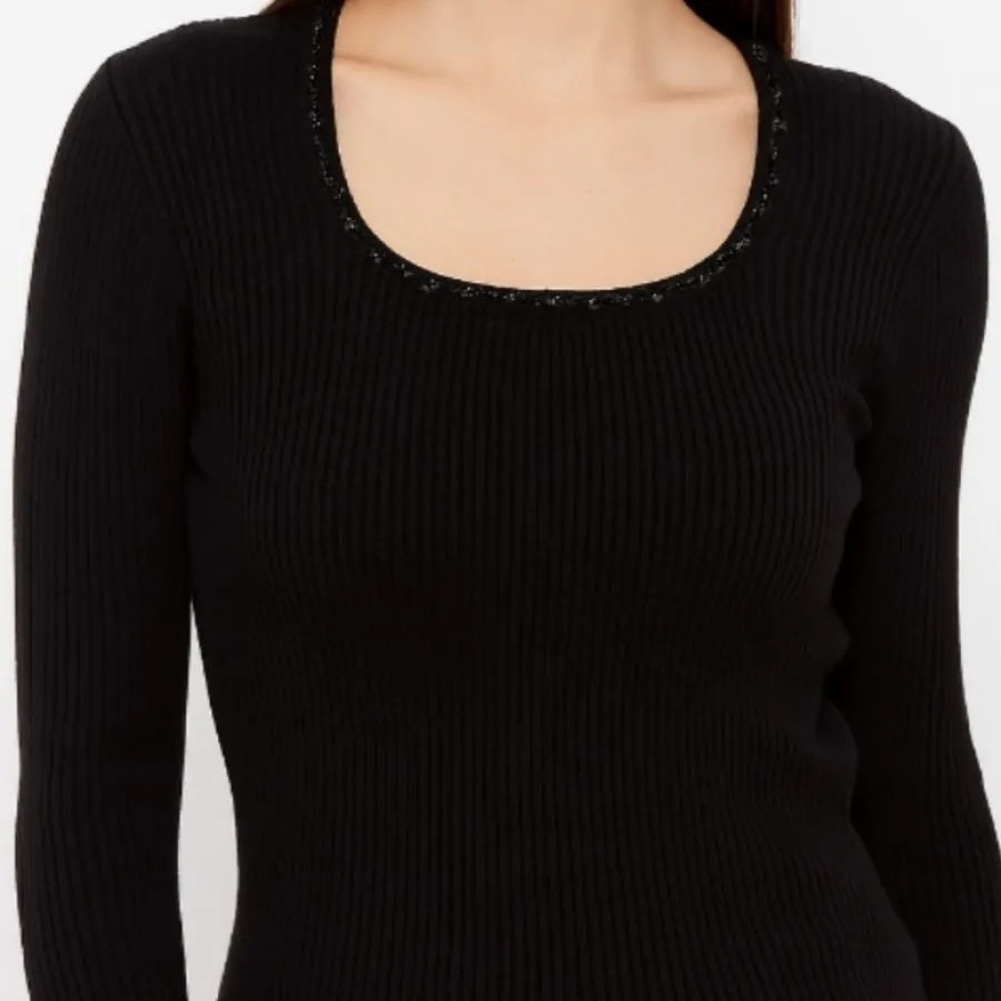 بلوز کش بافت مشکی