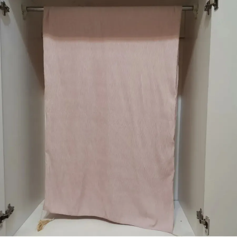 شال صورتی پلیسه مدل ساده