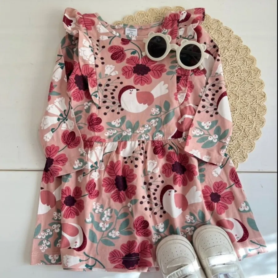 پیراهن وارداتی گل و بلبل