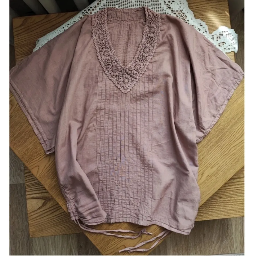 بلوز وارداتی لینن نخ