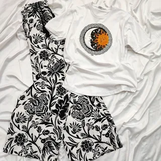 تیشرت زارا و شلوار لینن