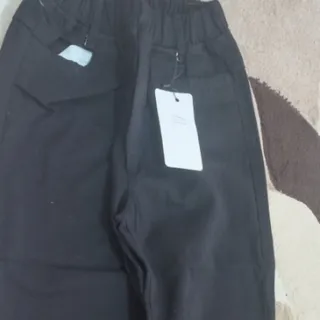 شلوار کتان بگ گرم بالا