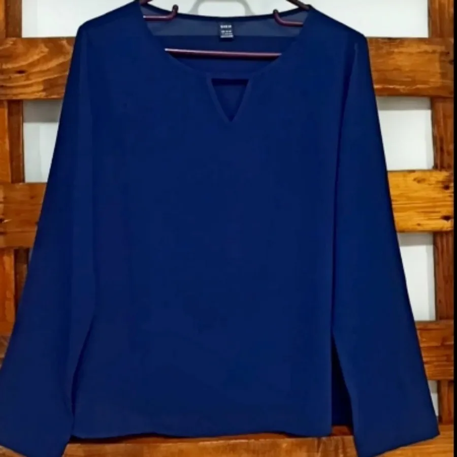 شومیز حریر سورمه ای