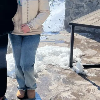 شلوار جین دو رنگ