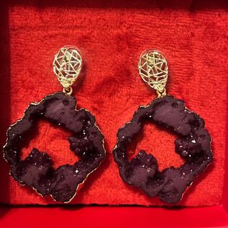 گوشواره سنگی یاقوتی