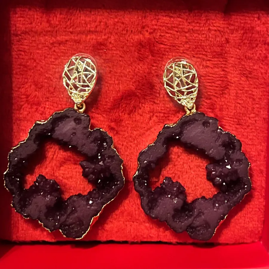 گوشواره سنگی یاقوتی