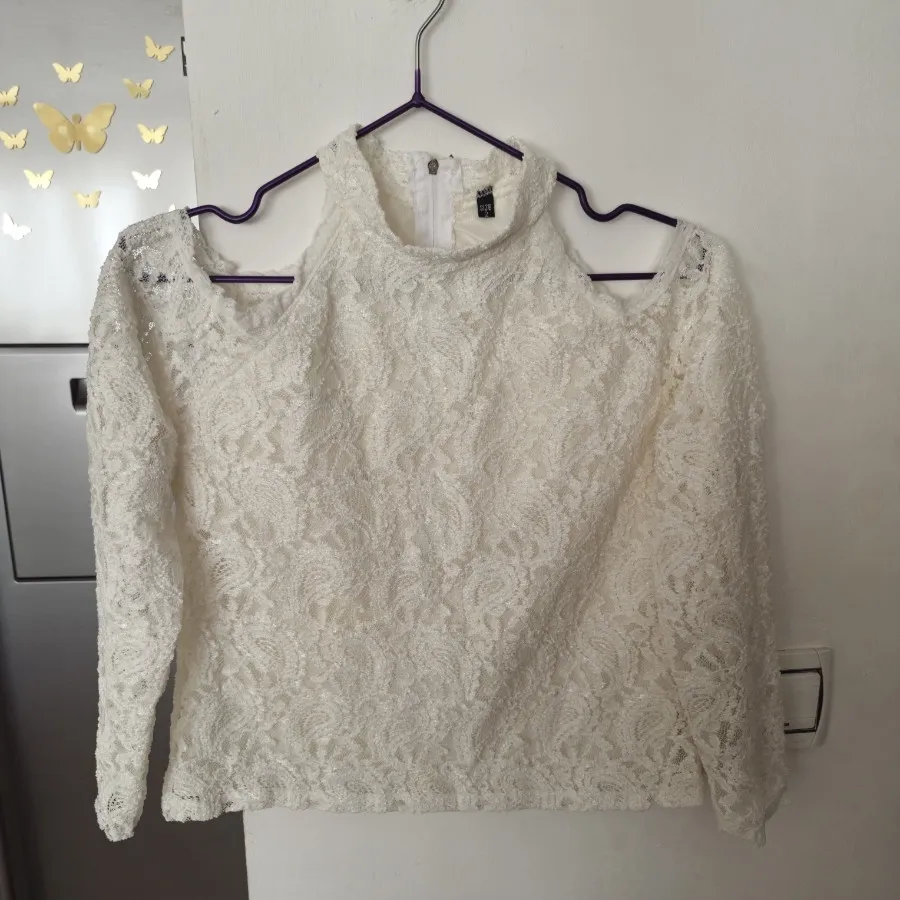 بلوز گیپور یقه هالتری